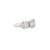 18k White Gold 2.81ctw Diamond 3 Station Ring