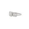 18k White Gold 2.81ctw Diamond 3 Station Ring