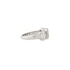 18k White Gold 2.81ctw Diamond 3 Station Ring