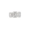 18k White Gold 2.25ctw Diamond 3 Station Mosaic Ring