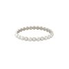 18k White Gold 0.64ctw Pave Diamond Bump Bangle