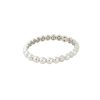 18k White Gold 0.64ctw Pave Diamond Bump Bangle