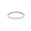 18k White Gold 0.64ctw Pave Diamond Bump Bangle