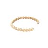 18k Rose Gold 0.64ctw Pave Diamond Bump Bangle