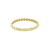 18k Yellow Gold 0.64ctw Pave Diamond Bump Bangle