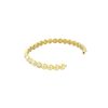 18k Yellow Gold 0.64ctw Pave Diamond Bump Bangle