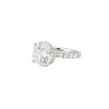 GIA Certified Triple X 18k White Gold 5.04ctw Diamond Engagement Ring