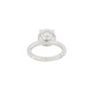 GIA Certified Triple X 18k White Gold 5.04ctw Diamond Engagement Ring