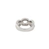 18k White Gold 1.69ctw Pave Diamond Oval Link Collapsible Ring