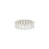 Platinum 8.29ctw Emerald Cut Diamond Eternity Band