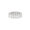 Platinum 8.29ctw Emerald Cut Diamond Eternity Band