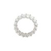 Platinum 8.29ctw Emerald Cut Diamond Eternity Band