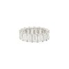 Platinum 8.29ctw Emerald Cut Diamond Eternity Band