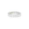 18k White Gold 4.48ctw Radiant Cut Diamond Eternity Band