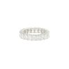 18k White Gold 4.48ctw Radiant Cut Diamond Eternity Band