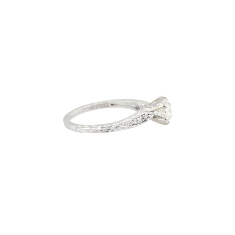 14k White Gold 1.10ctw Old European Cut Diamond Engagement Ring