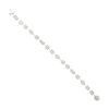 18k White Gold 3.75ctw Multi-Shape Diamond Halo Bracelet 