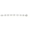18k White Gold 3.75ctw Multi-Shape Diamond Halo Bracelet 