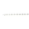18k White Gold 3.75ctw Multi-Shape Diamond Halo Bracelet 