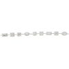 18k White Gold 3.75ctw Multi-Shape Diamond Halo Bracelet 