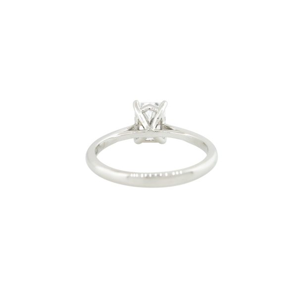 GIA Certified Platinum 1.20ctw Radiant Cut Diamond Engagement Ring