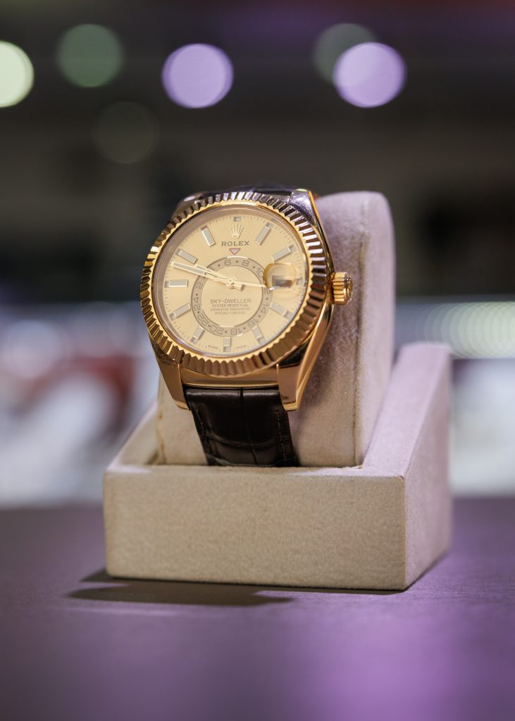 The Rolex Sky-dweller watch is a status symbol