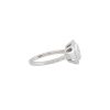 18k White Gold 0.60ctw Diamond Mosaic Cluster Halo Ring