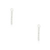 14k White Gold 2.57ctw Diamond Inside Out Hoop Earrings