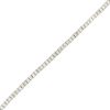 14k White Gold 4.67ctw Princess Cut Diamond Tennis Bracelet