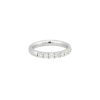 14k White Gold 0.97ctw Round Brilliant Diamond Half Way Band