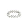 18k White Gold 2.86ctw Heart Shaped Diamond Eternity Band