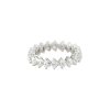 18k White Gold 2.86ctw Heart Shaped Diamond Eternity Band