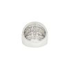 18k White Gold 2.74ctw Diamond and Black Enamel Mosaic Band