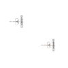14k White Gold 0.51ctw Pave Diamond Clover Stud Earrings