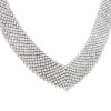 18k White Gold 36.24ctw Pave Diamond "V" Necklace