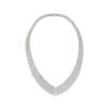 18k White Gold 36.24ctw Pave Diamond "V" Necklace