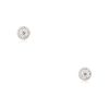 18k White Gold 0.60ctw Diamond Halo Stud Earrings
