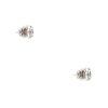 18k White Gold 0.60ctw Diamond Halo Stud Earrings