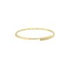 18k Yellow Gold 0.70ctw Round and Baguette Cut Diamond Cuff Bangle