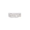 14k White Gold 1.0ctw Round Brilliant Diamond Braided Band Ring