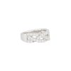 14k White Gold 1.0ctw Round Brilliant Diamond Braided Band Ring