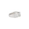 14k White Gold 1.0ctw Round Brilliant Diamond Braided Band Ring