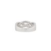 14k White Gold 1.0ctw Round Brilliant Diamond Braided Band Ring