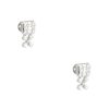 18k White Gold 2.61ctw Multi-Shape Diamond Flower Stud Earrings