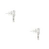 18k White Gold 2.61ctw Multi-Shape Diamond Flower Stud Earrings