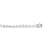 14k White Gold 14.86ctw Round Brilliant Diamond Tennis Bracelet