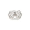 18k White Gold 1.56ctw Wide Pave Diamond "X" Band Ring