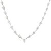 18k White Gold 10.17ctw Pear Shape Diamond Drop Necklace