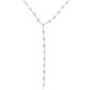 18k White Gold 10.17ctw Pear Shape Diamond Drop Necklace