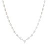 18k White Gold 10.17ctw Pear Shape Diamond Drop Necklace